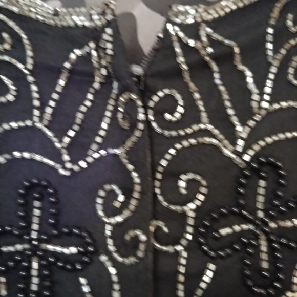 Vintage Silk Beaded Top - Picture 4 of 6